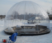 clear inflatable tent